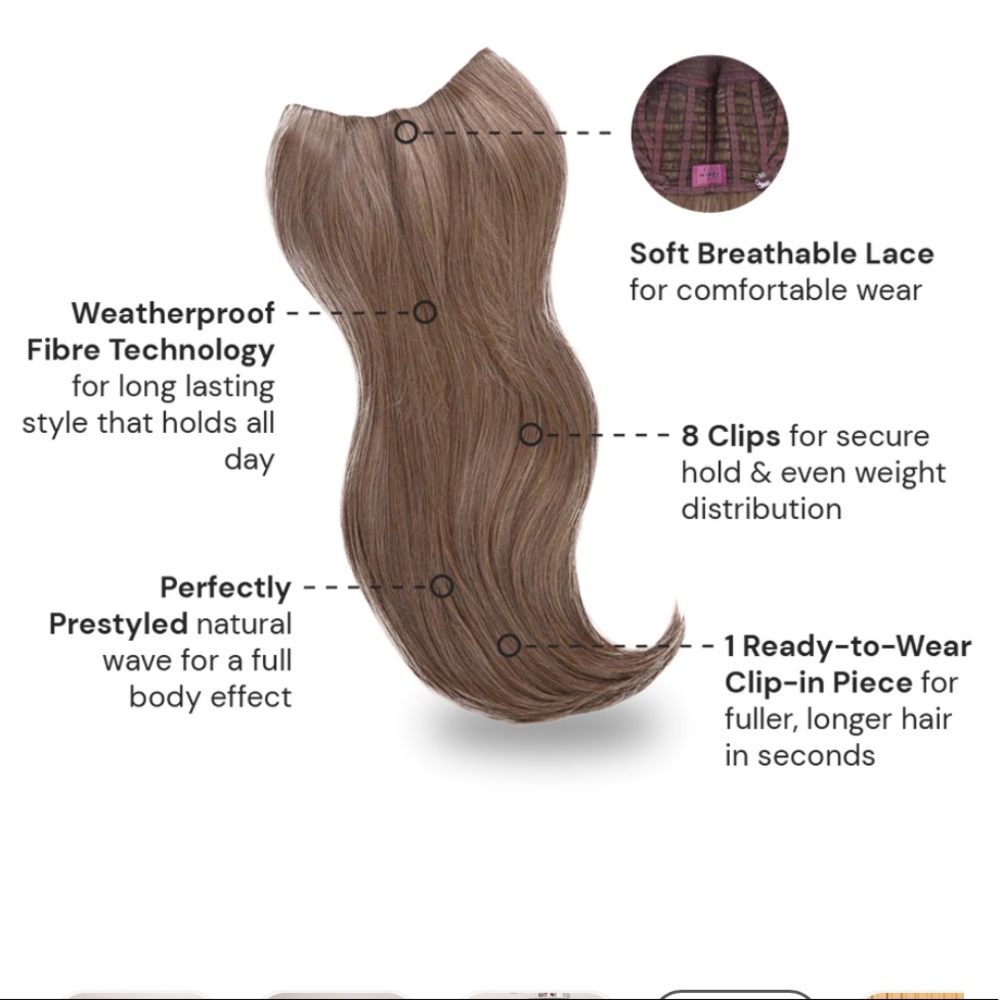 INH Extension 22 Inch Mixed Brown